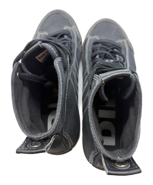 DIESEL（ディーゼル）DIESEL (ディーゼル) ハイカットスニーカー ブラック サイズ:28の古着・服飾アイテム