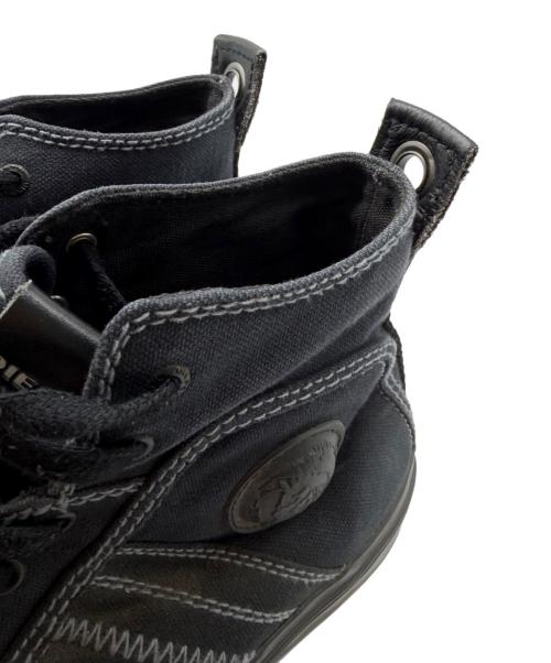 DIESEL（ディーゼル）DIESEL (ディーゼル) ハイカットスニーカー ブラック サイズ:28の古着・服飾アイテム