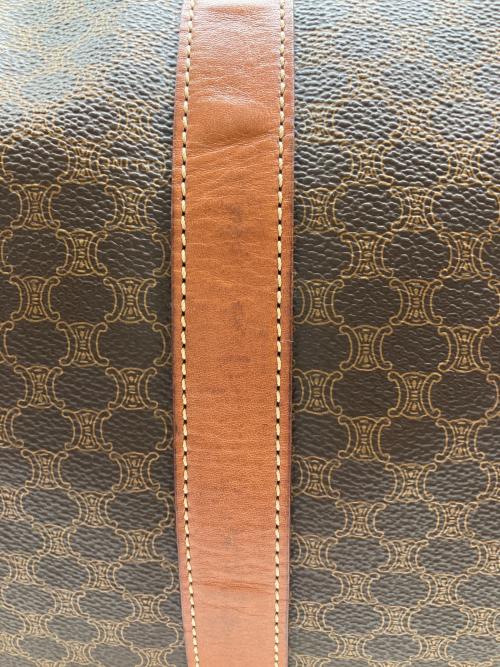 CELINE（セリーヌ）CELINE (セリーヌ) ボストンバッグ　CELINE(セリーヌ)　マカダム柄 ブラウンの古着・服飾アイテム