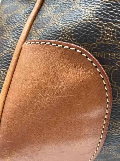 CELINE（セリーヌ）CELINE (セリーヌ) ボストンバッグ　CELINE(セリーヌ)　マカダム柄 ブラウンの古着・服飾アイテム