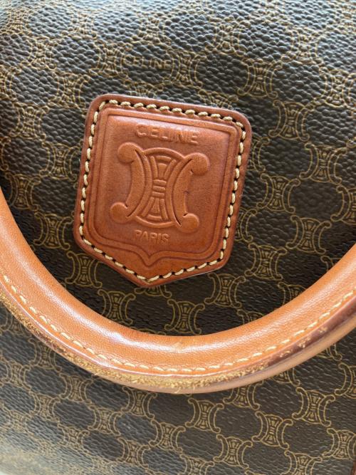 CELINE（セリーヌ）CELINE (セリーヌ) ボストンバッグ　CELINE(セリーヌ)　マカダム柄 ブラウンの古着・服飾アイテム