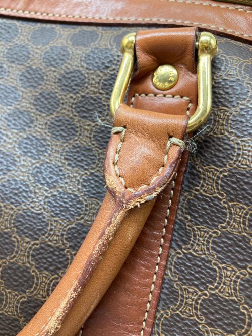 CELINE（セリーヌ）CELINE (セリーヌ) ボストンバッグ　CELINE(セリーヌ)　マカダム柄 ブラウンの古着・服飾アイテム