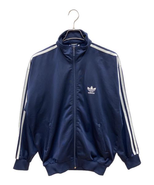 adidas（アディダス）adidas (アディダス) 80sトラックジャケット　銀タグ　万国期タグ　古着 ネイビー サイズ:Sの古着・服飾アイテム