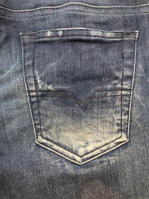 DIESEL（ディーゼル）DIESEL (ディーゼル) ダメージ加工デニムパンツ　THOMMER-Y-T インディゴ サイズ:W31×L32の古着・服飾アイテム