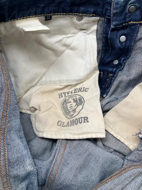 Hysteric Glamour（ヒステリックグラマー）Hysteric Glamour (ヒステリックグラマー) ポケットスタッズデニムパンツ　	Y2K インディゴ サイズ:32の古着・服飾アイテム