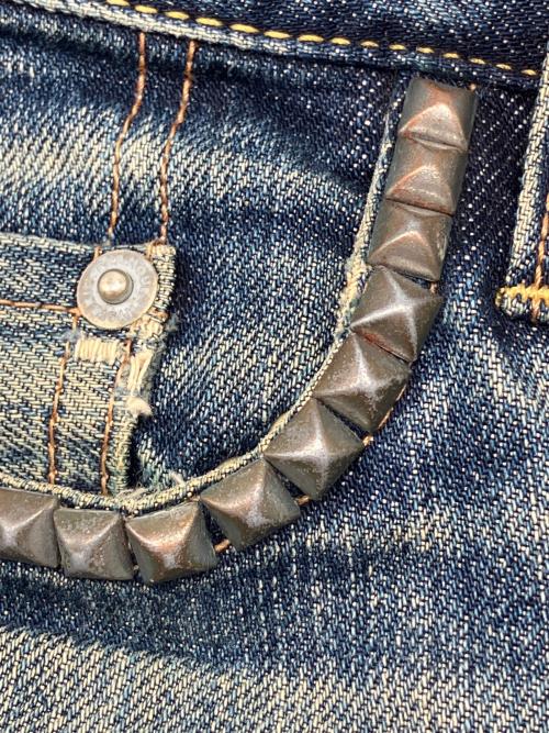 Hysteric Glamour（ヒステリックグラマー）Hysteric Glamour (ヒステリックグラマー) ポケットスタッズデニムパンツ　	Y2K インディゴ サイズ:32の古着・服飾アイテム