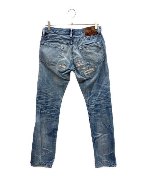 Hysteric Glamour（ヒステリックグラマー）Hysteric Glamour (ヒステリックグラマー) スタッズリペアデニムパンツ　Y2K インディゴ サイズ:32の古着・服飾アイテム