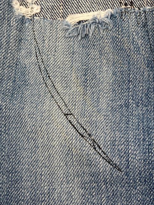 Hysteric Glamour（ヒステリックグラマー）Hysteric Glamour (ヒステリックグラマー) スタッズリペアデニムパンツ　Y2K インディゴ サイズ:32の古着・服飾アイテム
