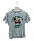 Hysteric Glamourヒステリックグラマー）の古着「プリントTシャツ」｜スカイブルー