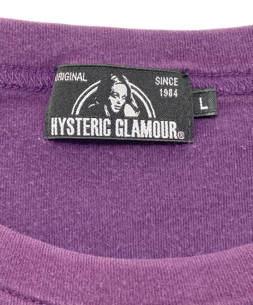 Hysteric Glamour（ヒステリックグラマー）Hysteric Glamour (ヒステリックグラマー) プリントTシャツ パープル サイズ:Ｌの古着・服飾アイテム