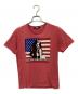Hysteric Glamour（ヒステリックグラマー）の古着「星条旗ガールプリントTシャツ」｜レッド