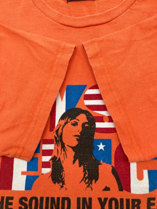 Hysteric Glamour（ヒステリックグラマー）Hysteric Glamour (ヒステリックグラマー) プリントピチT　Y2K オレンジ サイズ:Ｍの古着・服飾アイテム