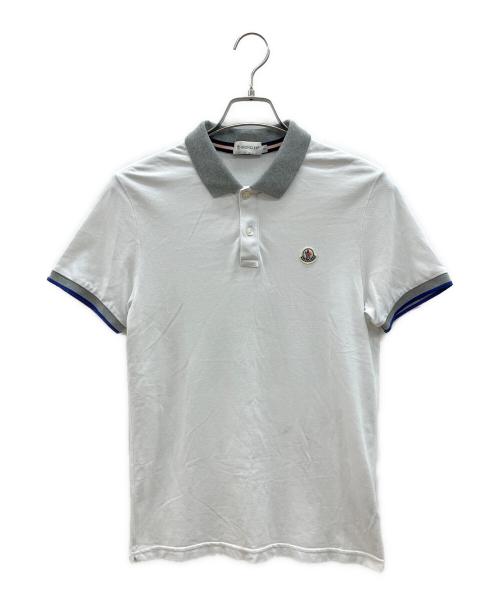 MONCLER（モンクレール）MONCLER (モンクレール) ポロシャツ　MAGLIA POLO MANICA CORTA ホワイト サイズ:Sの古着・服飾アイテム