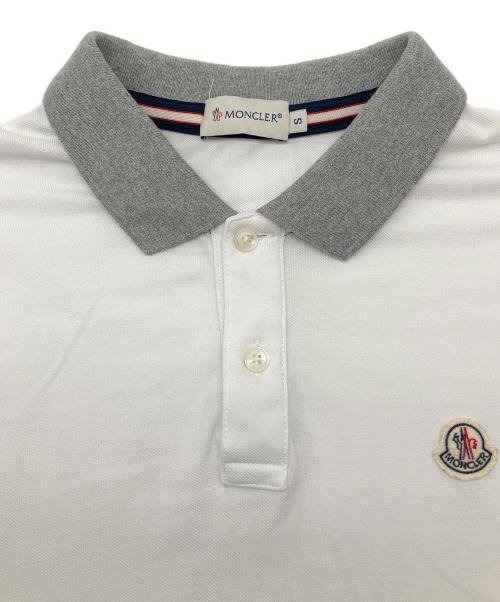 MONCLER（モンクレール）MONCLER (モンクレール) ポロシャツ　MAGLIA POLO MANICA CORTA ホワイト サイズ:Sの古着・服飾アイテム