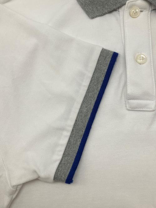 MONCLER（モンクレール）MONCLER (モンクレール) ポロシャツ　MAGLIA POLO MANICA CORTA ホワイト サイズ:Sの古着・服飾アイテム