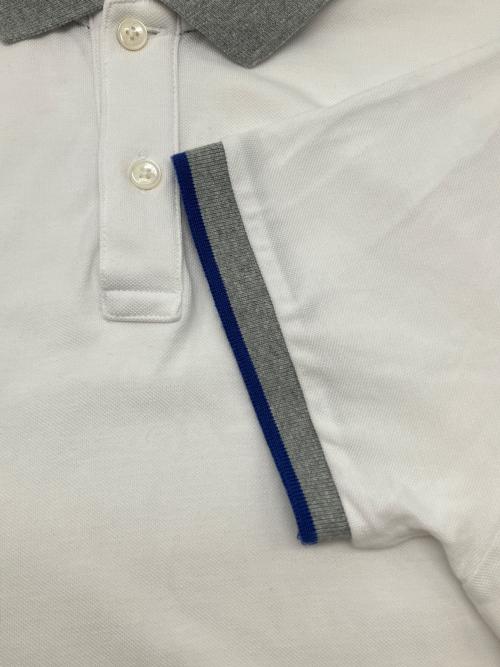 MONCLER（モンクレール）MONCLER (モンクレール) ポロシャツ　MAGLIA POLO MANICA CORTA ホワイト サイズ:Sの古着・服飾アイテム