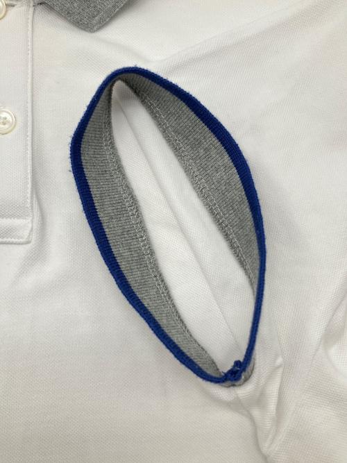 MONCLER（モンクレール）MONCLER (モンクレール) ポロシャツ　MAGLIA POLO MANICA CORTA ホワイト サイズ:Sの古着・服飾アイテム