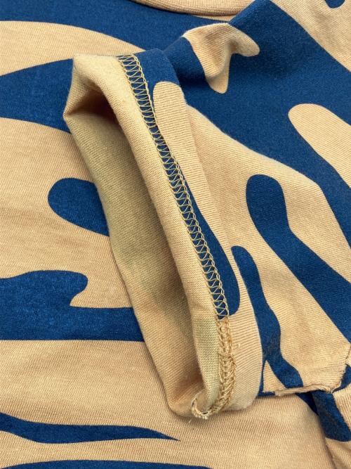 BAPE BY A BATHING APE（ベイプバイアベイシングエイプ）BAPE BY A BATHING APE (ベイプバイアベイシングエイプ) バックロゴプリントピチT　Y2K イエロー×ブラック サイズ:Sの古着・服飾アイテム