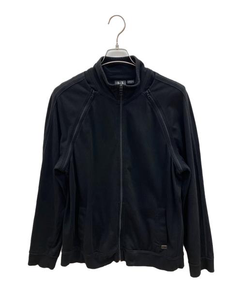 ARMANI EXCHANGE（アルマーニ エクスチェンジ）ARMANI EXCHANGE (アルマーニ エクスチェンジ) ギミックスウェットジャケット ブラック サイズ:Lの古着・服飾アイテム