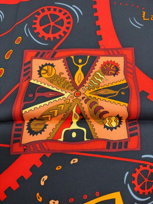 HERMES（エルメス）HERMES (エルメス) カレ90	La mecanique des idees(アイディアの構造)の古着・服飾アイテム