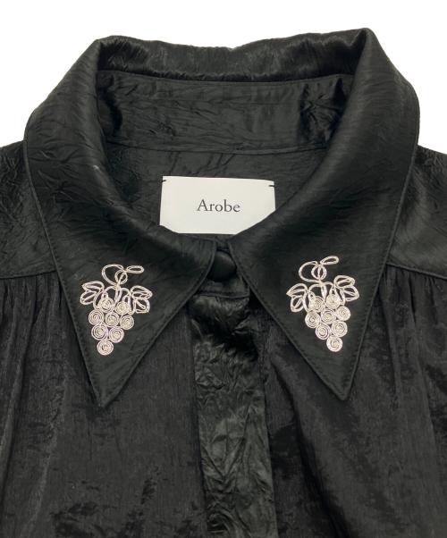 Arobe（アローブ）Arobe (アローブ) ノースリーブ・キャミソールワンピース ブラック サイズ:2の古着・服飾アイテム