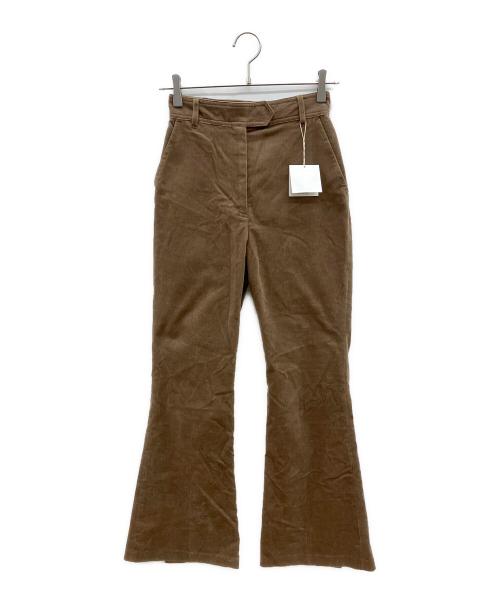 L'AUBE（ローブ）L'AUBE (ローブ) コーデュロイフレアパンツ ブラウン サイズ:S 未使用品の古着・服飾アイテム