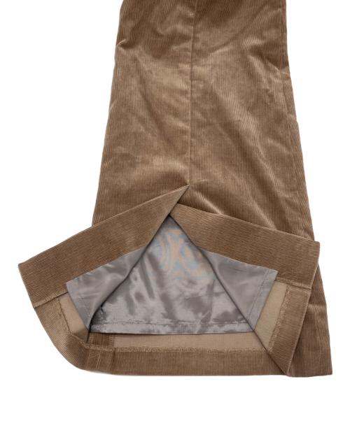 L'AUBE（ローブ）L'AUBE (ローブ) コーデュロイフレアパンツ ブラウン サイズ:S 未使用品の古着・服飾アイテム