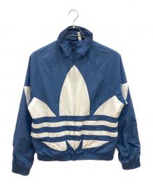 adidas（アディダス）の古着「ナイロンジャケット」｜ネイビー×ホワイト