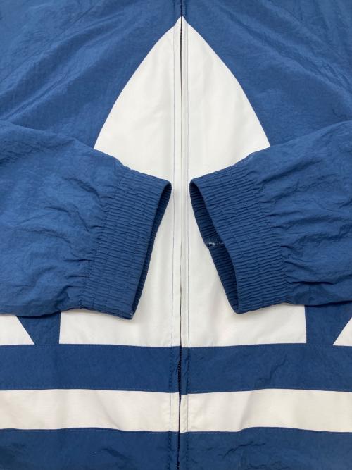 adidas（アディダス）adidas (アディダス) ナイロンジャケット ネイビー×ホワイト サイズ:Lの古着・服飾アイテム