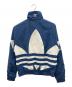 adidas (アディダス) ナイロンジャケット ネイビー×ホワイト サイズ:L：5000円