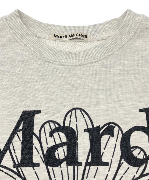Mardi Mercredi（マルディメクルディ）Mardi Mercredi (マルディメクルディ) クルーネックスウェット グレー サイズ:不明の古着・服飾アイテム