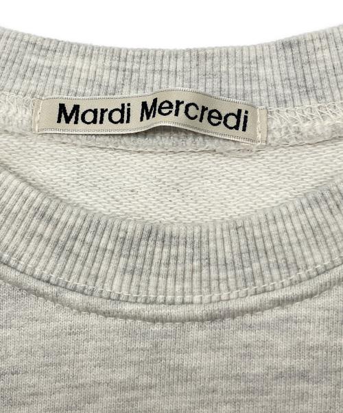 Mardi Mercredi（マルディメクルディ）Mardi Mercredi (マルディメクルディ) クルーネックスウェット グレー サイズ:不明の古着・服飾アイテム