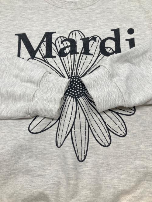 Mardi Mercredi（マルディメクルディ）Mardi Mercredi (マルディメクルディ) クルーネックスウェット グレー サイズ:不明の古着・服飾アイテム