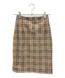 Burberry's（バーバリーズ）の古着「90sノバチェックミディスカート」｜ベージュ