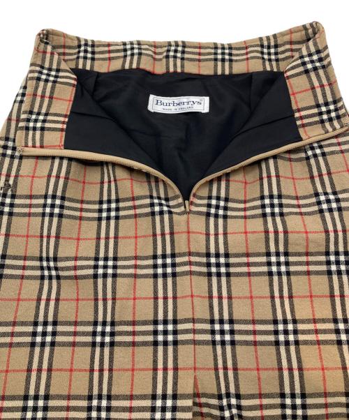 Burberry's（バーバリーズ）Burberry's (バーバリーズ) 90sノバチェックミディスカート ベージュ サイズ:不明の古着・服飾アイテム