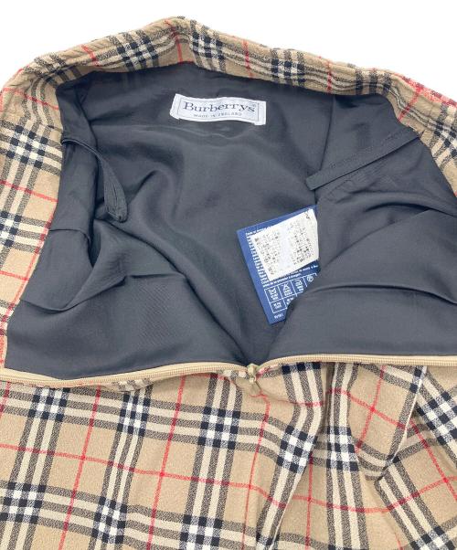 Burberry's（バーバリーズ）Burberry's (バーバリーズ) 90sノバチェックミディスカート ベージュ サイズ:不明の古着・服飾アイテム