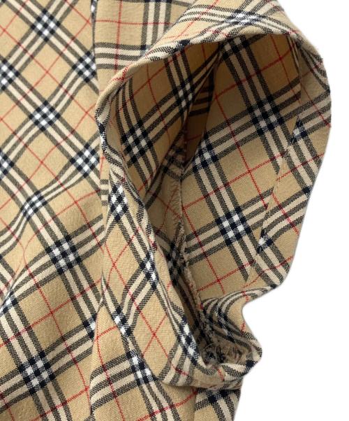 BURBERRY BLUE LABEL（バーバリー ブルー レーベル）BURBERRY BLUE LABEL (バーバリー ブルー レーベル) 半袖ワンピース　ノバチェック ベージュ×ブラック サイズ:38の古着・服飾アイテム