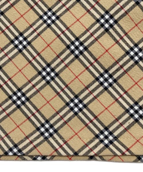 BURBERRY BLUE LABEL（バーバリー ブルー レーベル）BURBERRY BLUE LABEL (バーバリー ブルー レーベル) 半袖ワンピース　ノバチェック ベージュ×ブラック サイズ:38の古着・服飾アイテム