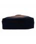 中古・古着 COACH (コーチ) 2WAYキャンバスバッグ ネイビー×ブラウン：8000円