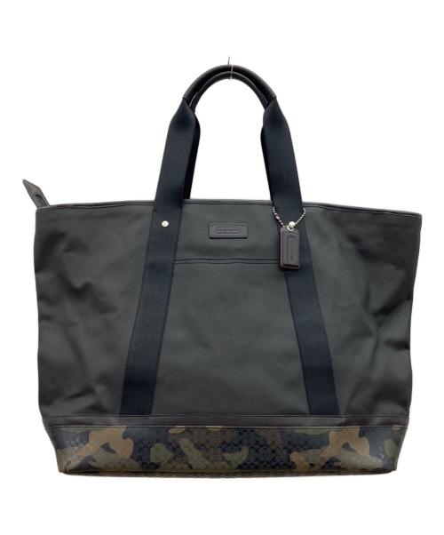 COACH（コーチ）COACH (コーチ) トートバッグ　	COACH（コーチ） グレー×カーキの古着・服飾アイテム