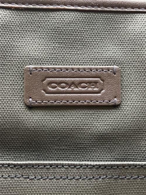 COACH（コーチ）COACH (コーチ) トートバッグ　	COACH（コーチ） グレー×カーキの古着・服飾アイテム