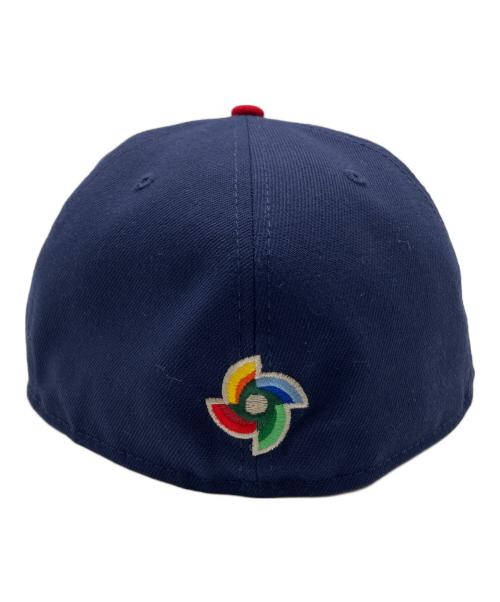 New Era（ニューエラ）New Era (ニューエラ) キャップ ネイビー×レッド サイズ:7 3/8の古着・服飾アイテム