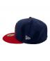 New Era (ニューエラ) キャップ ネイビー×レッド サイズ:7 3/8：6000円