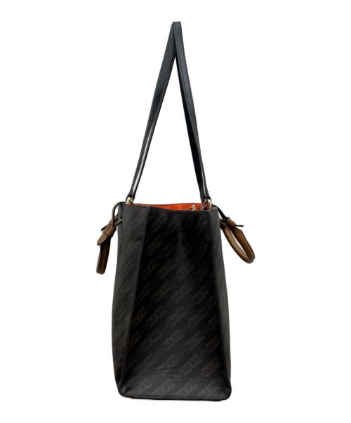 FURLA（フルラ）FURLA (フルラ) ヴァーシティスタイル 	2WAYバッグ ダークブラウン×オレンジの古着・服飾アイテム
