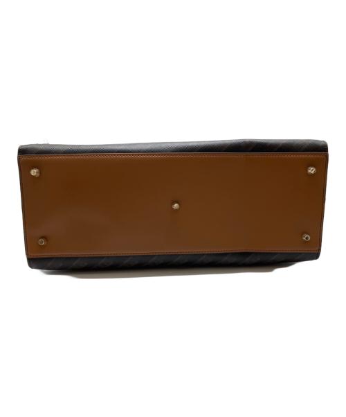 FURLA（フルラ）FURLA (フルラ) ヴァーシティスタイル 	2WAYバッグ ダークブラウン×オレンジの古着・服飾アイテム