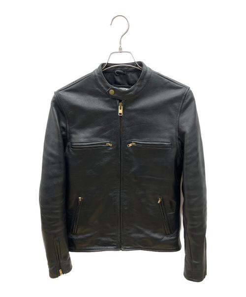 63 leathers（ロクサン レザーズ）63 leathers (ロクサン レザーズ) シングルライダースジャケット ブラック サイズ:Sの古着・服飾アイテム