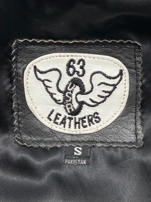 63 leathers（ロクサン レザーズ）63 leathers (ロクサン レザーズ) シングルライダースジャケット ブラック サイズ:Sの古着・服飾アイテム