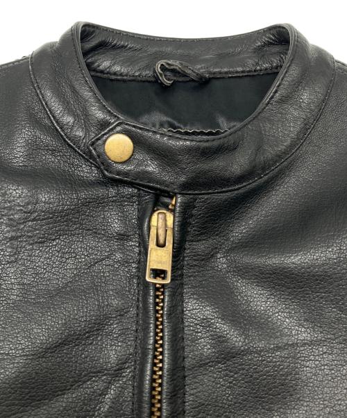 63 leathers（ロクサン レザーズ）63 leathers (ロクサン レザーズ) シングルライダースジャケット ブラック サイズ:Sの古着・服飾アイテム