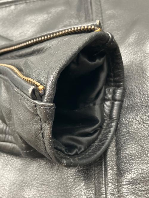 63 leathers（ロクサン レザーズ）63 leathers (ロクサン レザーズ) シングルライダースジャケット ブラック サイズ:Sの古着・服飾アイテム