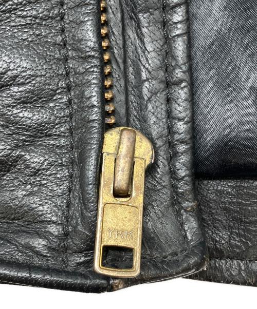 63 leathers（ロクサン レザーズ）63 leathers (ロクサン レザーズ) シングルライダースジャケット ブラック サイズ:Sの古着・服飾アイテム